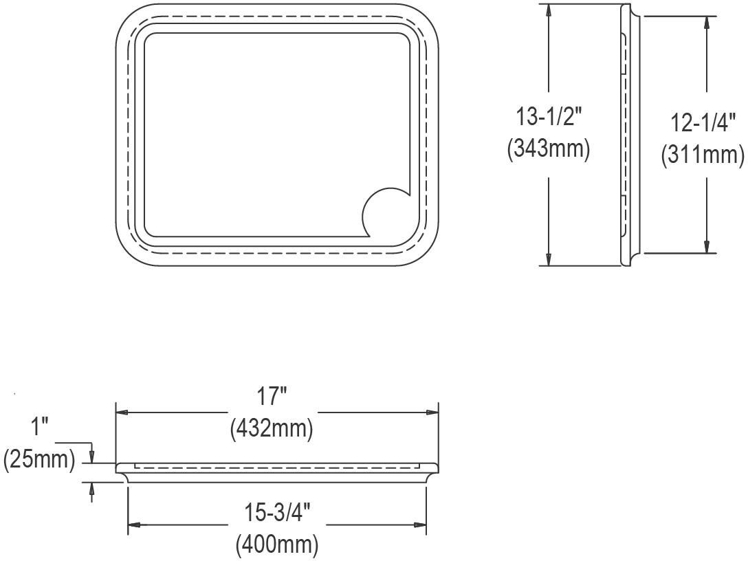 Elkay CB1713 - Elkay Hardwood 13-1/2" x 17" x 1" Cutting Board