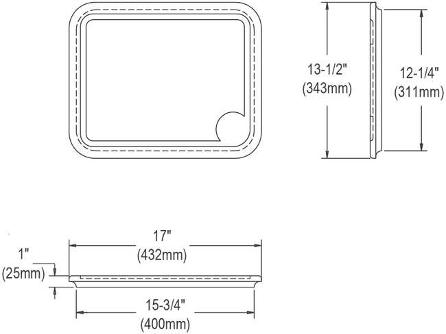 Elkay CB1713 - Elkay Hardwood 13-1/2" x 17" x 1" Cutting Board