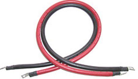 CBL08FT4AWG - Inverter & Battery Cable #4 AWG 8ft Set Lugged Black/Red