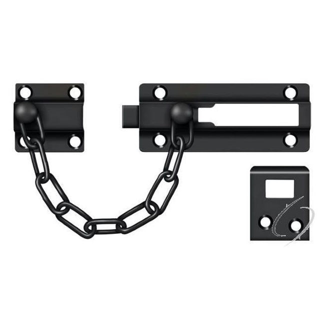 CDG35U19 Door Guard; Chain / Doorbolt; Black Finish