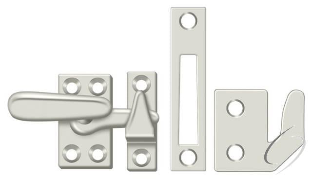 CF066U14 Window Lock; Casement Fastener; Small; Bright Nickel Finish
