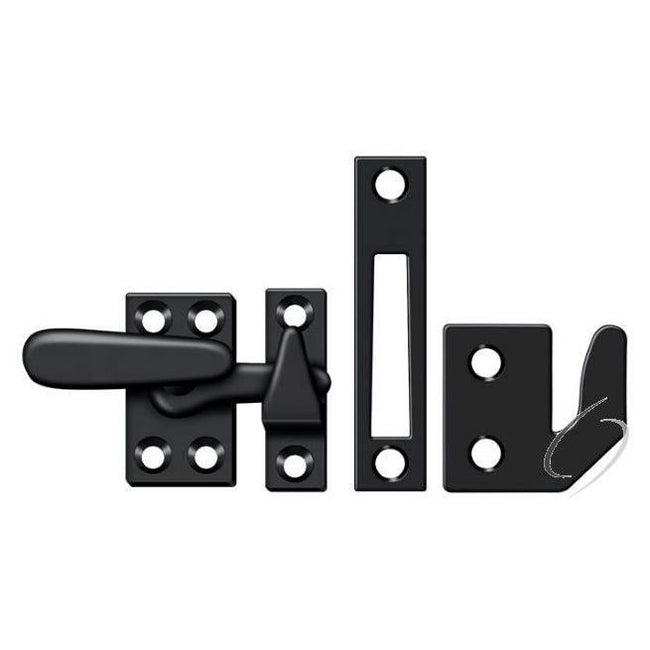 CF066U19 Window Lock; Casement Fastener; Small; Black Finish