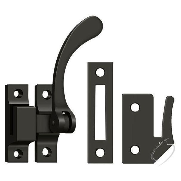 CF450U10B Window Lock; Casement Fastener; Reversible; 4-1/2"; Oil Rubbed Bronze Finish