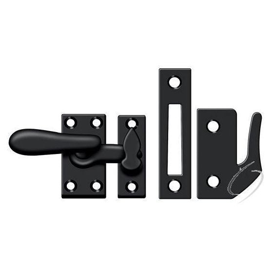 CF66U19 Window Lock; Casement Fastener; Medium; Black Finish