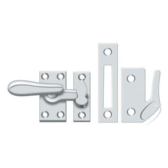 CF66U26 Window Lock; Casement Fastener; Medium; Bright Chrome Finish