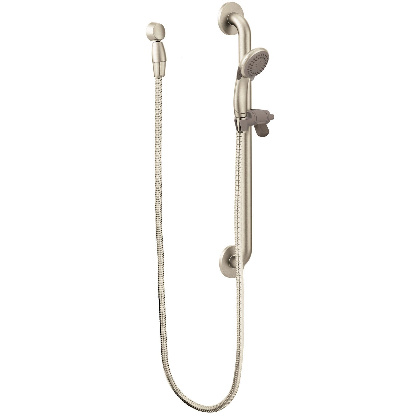 40124BN - Capstone Handheld Shower with Grab Bar in Brushed Nickel