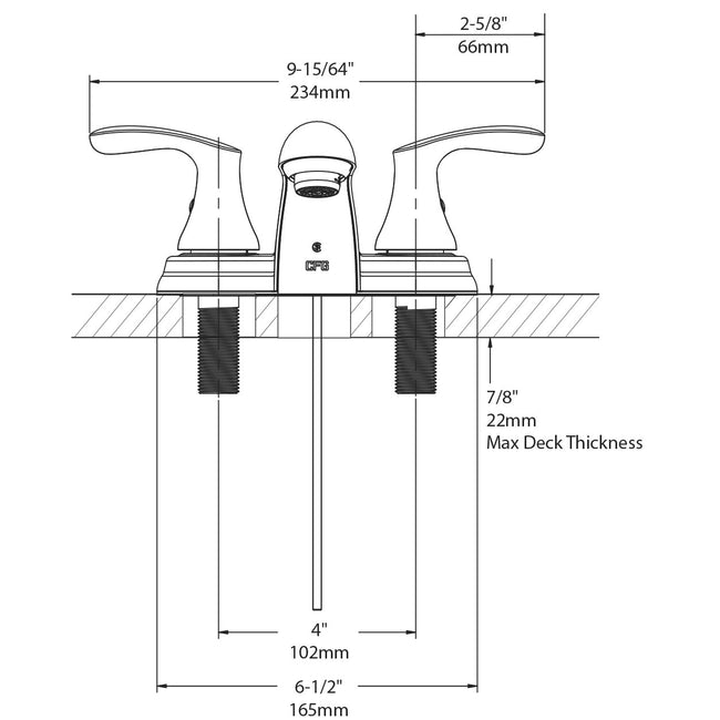 40225BN - Cornerstone Two-Handle Low Arc Bathroom Faucet in Brushed Nickel