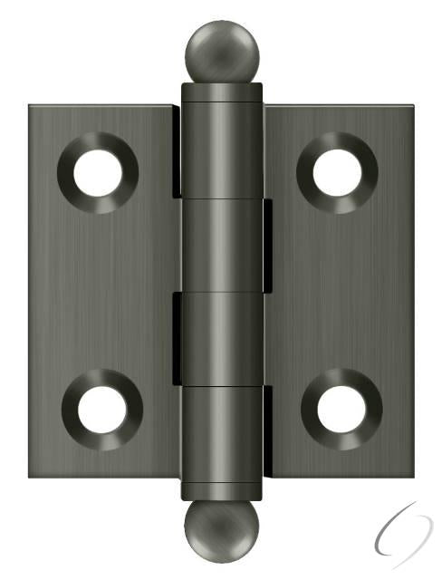 CH1515U15A 1-1/2" x 1-1/2" Hinge; with Ball Tips; Antique Nickel Finish