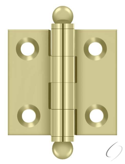 CH1515U3-UNL 1-1/2" x 1-1/2" Hinge; with Ball Tips; Unlacquered Bright Brass Finish