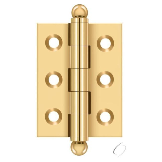 CH2015CR003 2" x 1-1/2" Hinge; with Ball Tips; Lifetime Brass Finish