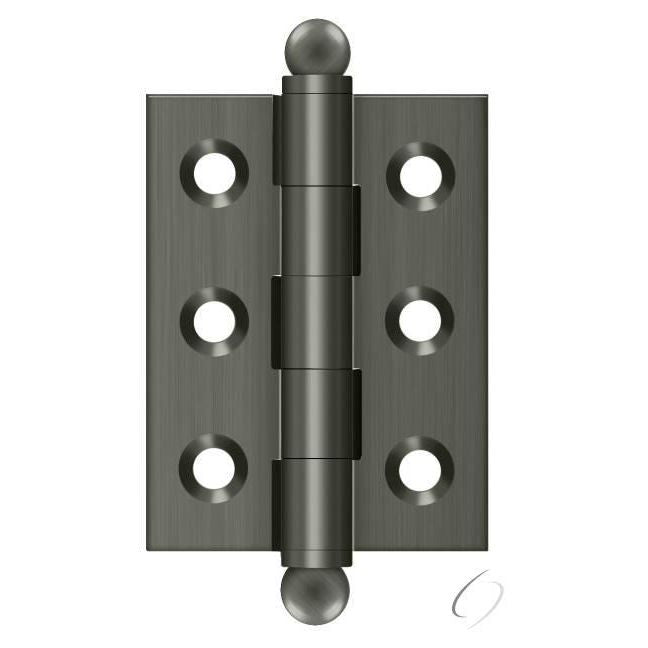 CH2015U15A 2" x 1-1/2" Hinge; with Ball Tips; Antique Nickel Finish