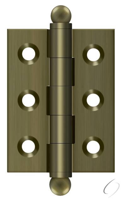 CH2015U5 2" x 1-1/2" Hinge; with Ball Tips; Antique Brass Finish