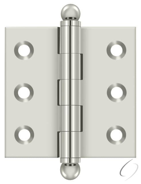 CH2020U14 2" x 2" Hinge; with Ball Tips; Bright Nickel Finish