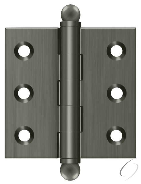 CH2020U15A 2" x 2" Hinge; with Ball Tips; Antique Nickel Finish