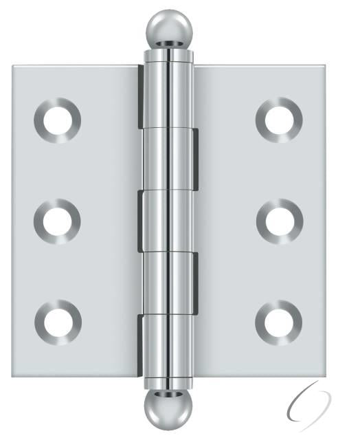 CH2020U26 2" x 2" Hinge; with Ball Tips; Bright Chrome Finish