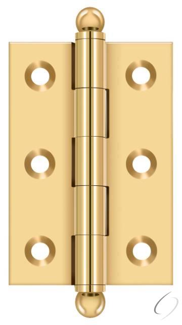 CH2517CR003 2-1/2" x 1-11/16" Hinge; with Ball Tips; Lifetime Brass Finish