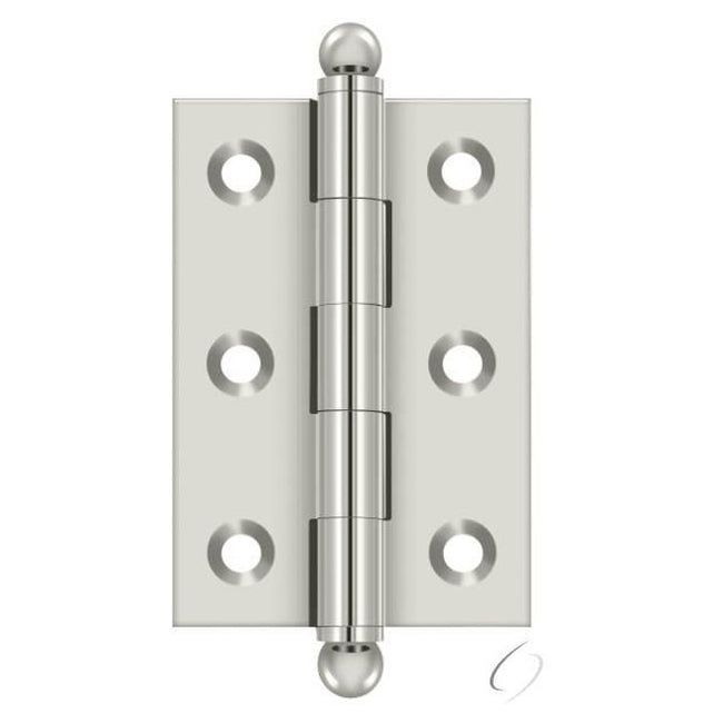 CH2517U14 2-1/2" x 1-11/16" Hinge; with Ball Tips; Bright Nickel Finish