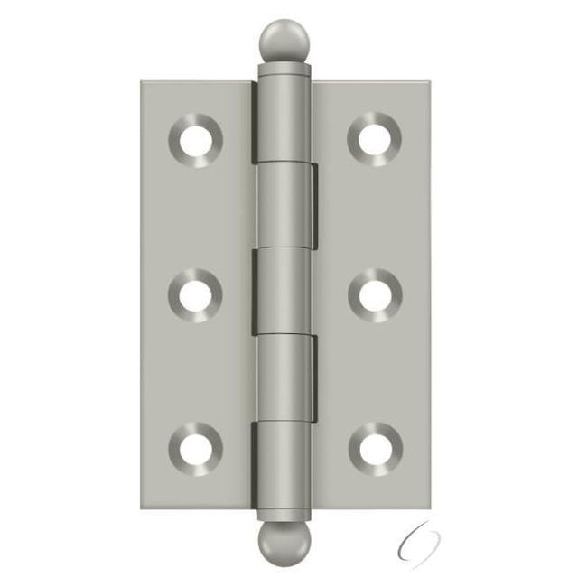 CH2517U15 2-1/2" x 1-11/16" Hinge; with Ball Tips; Satin Nickel Finish