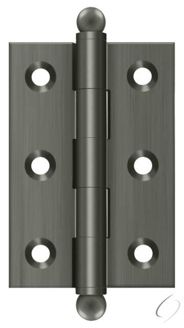 CH2517U15A 2-1/2" x 1-11/16" Hinge; with Ball Tips; Antique Nickel Finish