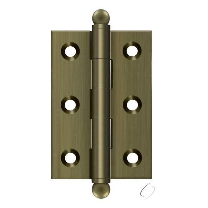 CH2517U5 2-1/2" x 1-11/16" Hinge; with Ball Tips; Antique Brass Finish