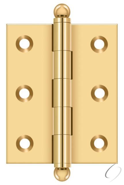 CH2520CR003 2-1/2" x 2" Hinge; with Ball Tips; Lifetime Brass Finish