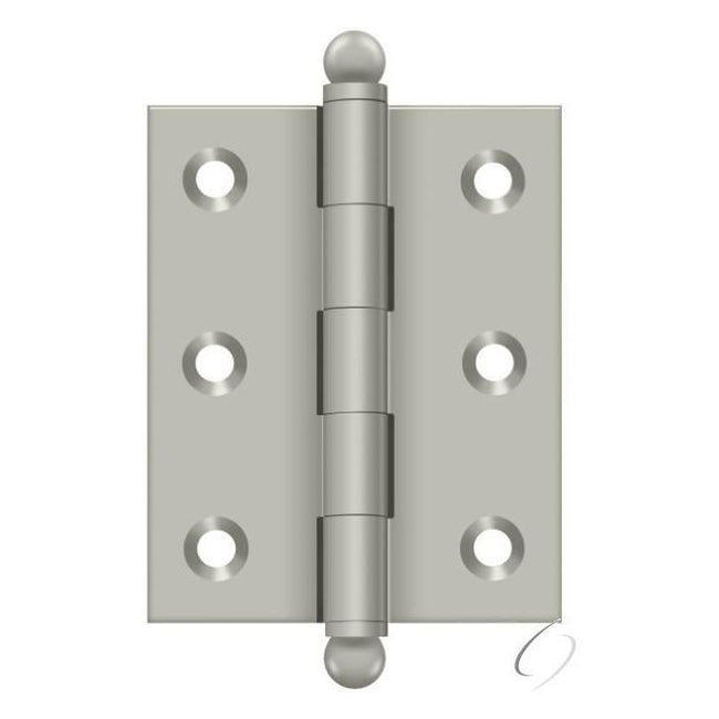 CH2520U15 2-1/2" x 2" Hinge; with Ball Tips; Satin Nickel Finish