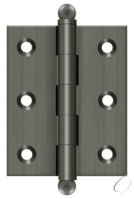 CH2520U15A 2-1/2" x 2" Hinge; with Ball Tips; Antique Nickel Finish