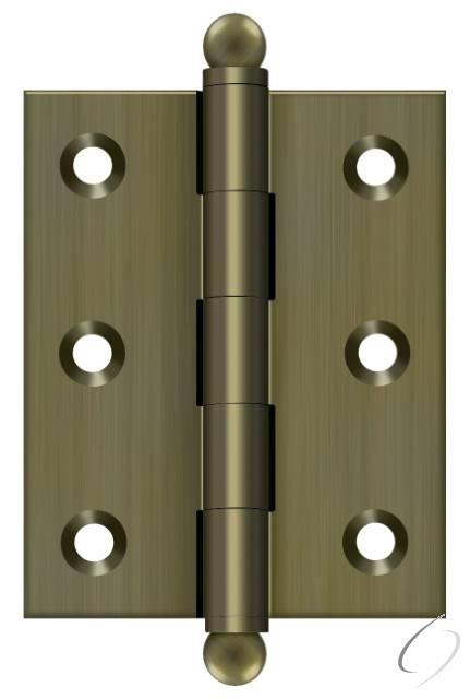 CH2520U5 2-1/2" x 2" Hinge; with Ball Tips; Antique Brass Finish