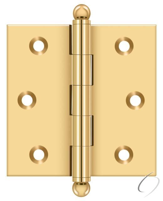CH2525CR003 2-1/2" x 2-1/2" Hinge; with Ball Tips; Lifetime Brass Finish