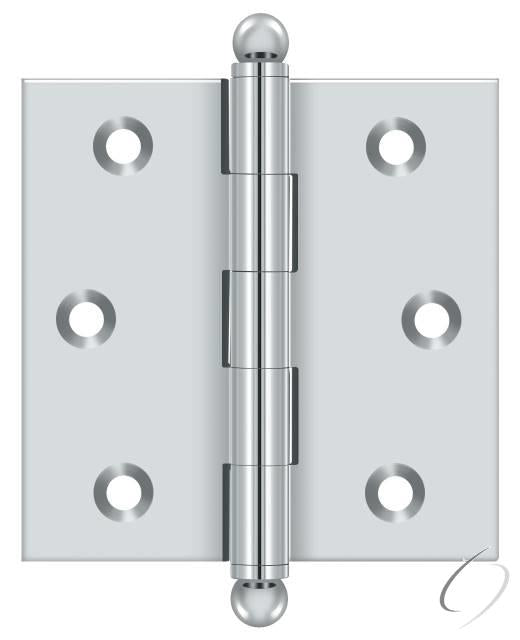 CH2525U26 2-1/2" x 2-1/2" Hinge; with Ball Tips; Bright Chrome Finish
