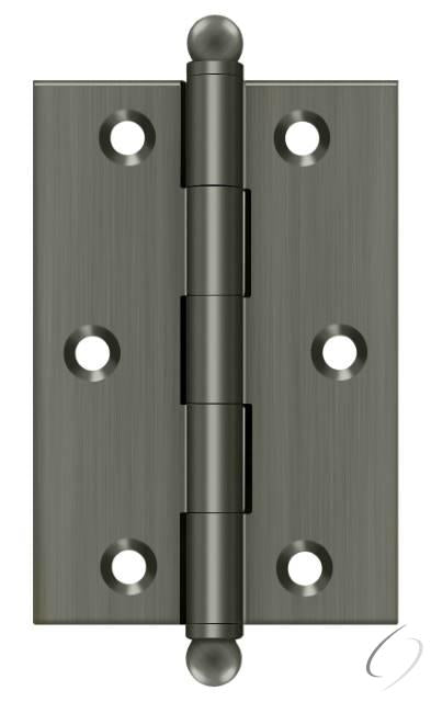 CH3020U15A 3" x 2" Hinge; with Ball Tips; Antique Nickel Finish