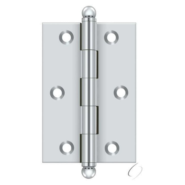 CH3020U26 3" x 2" Hinge; with Ball Tips; Bright Chrome Finish