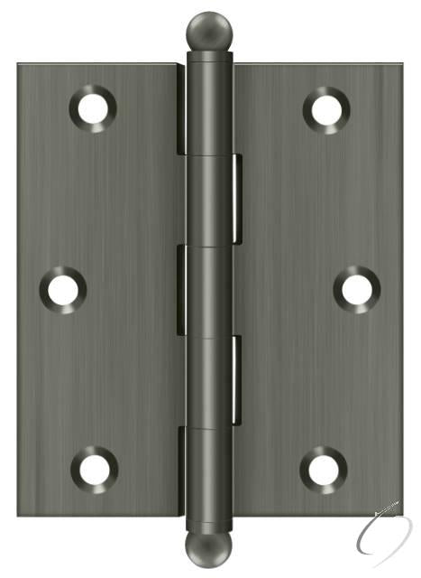 CH3025U15A 3" x 2-1/2" Hinge; with Ball Tips; Antique Nickel Finish
