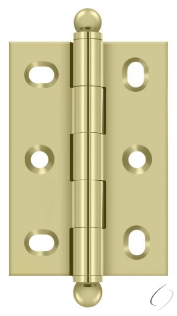 CHA2517U3-UNL 2-1/2" x 1-3/4" Adjustable with Ball Tips; Unlacquered Bright Brass Finish