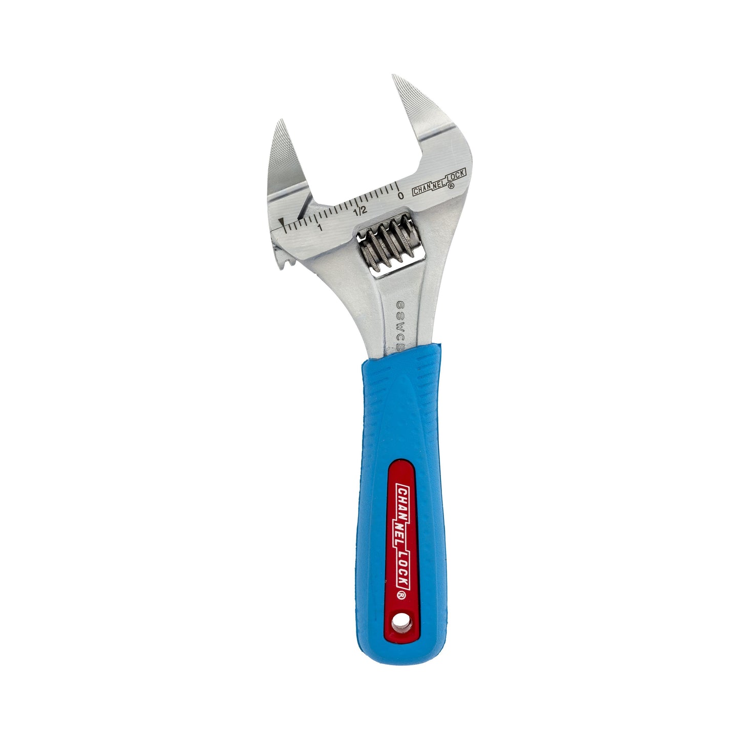 6SWCB - 6" Code Blue Wideazz Slim Jaw Adjustable Wrench