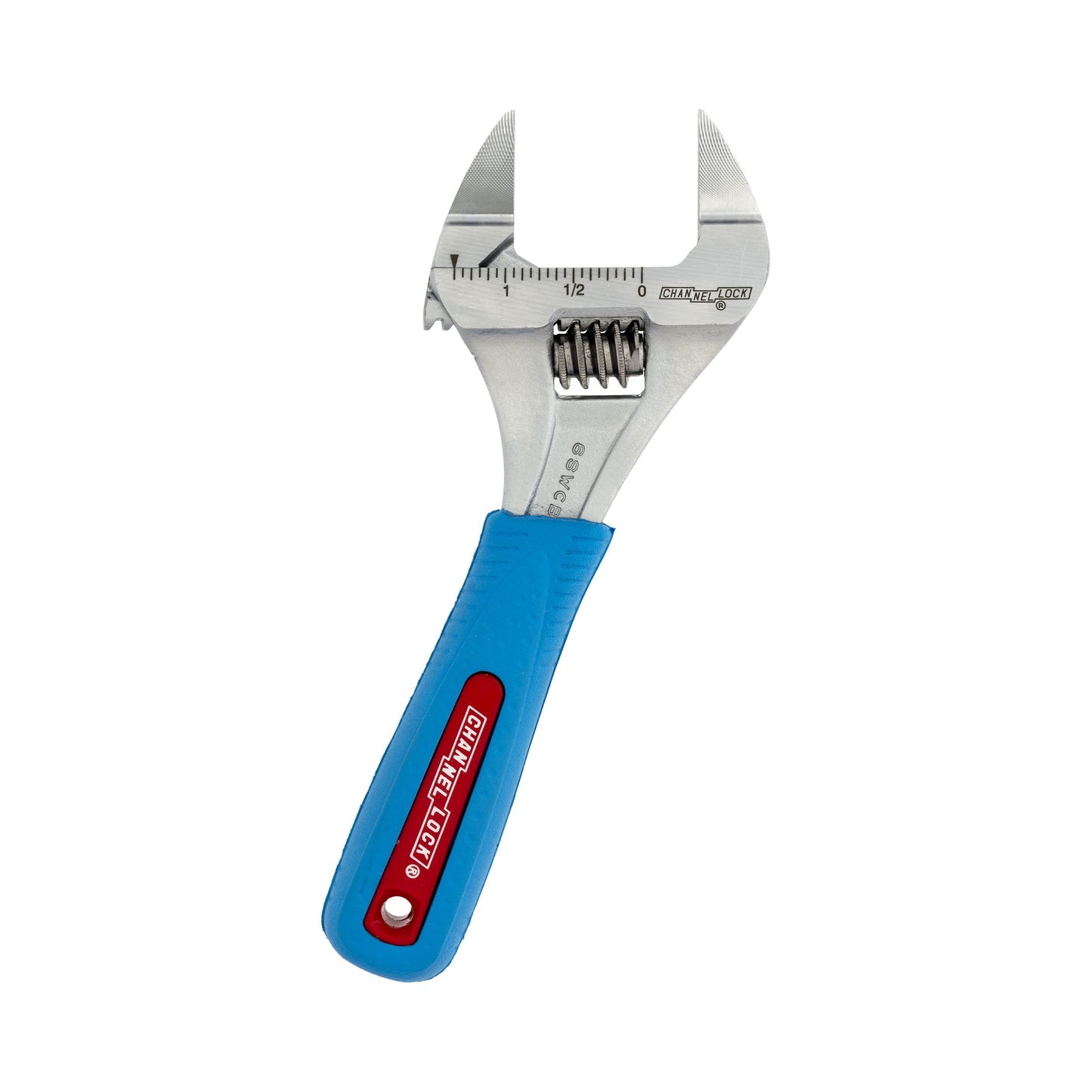 6SWCB - 6" Code Blue Wideazz Slim Jaw Adjustable Wrench