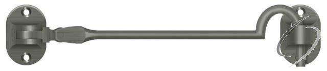 CHB6U15A Cabin Hooks; British Style; 6"; Antique Nickel Finish