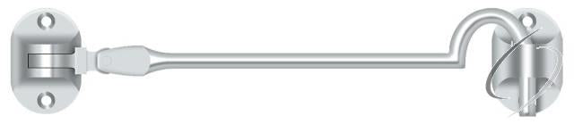 CHB6U26 Cabin Hooks; British Style; 6"; Bright Chrome Finish