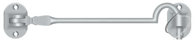 CHB6U26D Cabin Hooks; British Style; 6"; Satin Chrome Finish