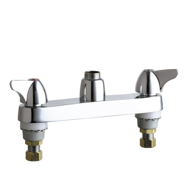 1100-LESAB - Deck-Mounted Manual Faucet with 8" Centers - Less Spout