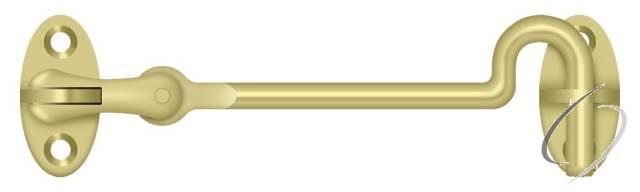 CHK4U3 Cabin Swivel Hooks; 4"; Bright Brass Finish