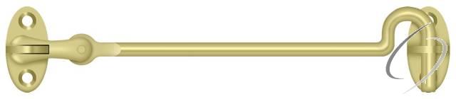 CHK6U3 Cabin Swivel Hooks; 6"; Bright Brass Finish