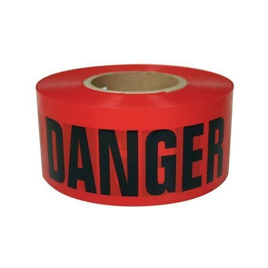 Christy's 3" x 1000' Non-Detectable Marking Tape - Danger Do Not Enter