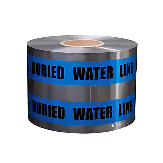 Christy's 6" x 1000' Detectable Marking Tape - Caution Water Line Buried Below