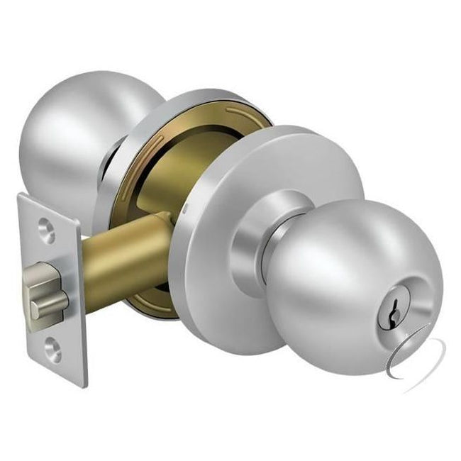 CL104EAC-32D Comm; Store Room Standard Grade 2; Round; Satin Stainless Steel Finish