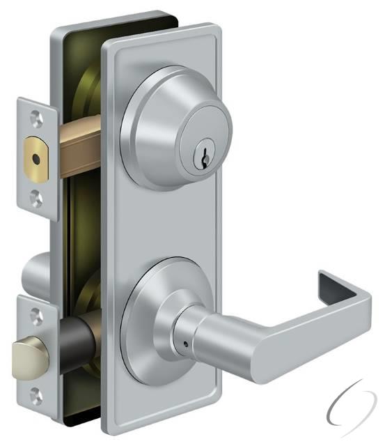 CL308ILC-26D Interconnected Lock Grade 2; Passage with Claredon Lever; Satin Chrome Finish