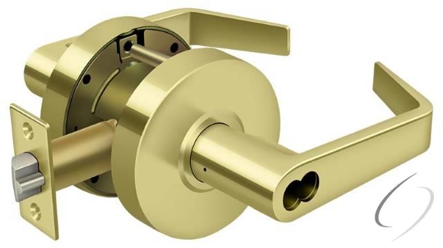 CL500ECCNC-3 Commercial Entry IC Core Grade 2; Clarendon Less CYL; Bright Brass Finish