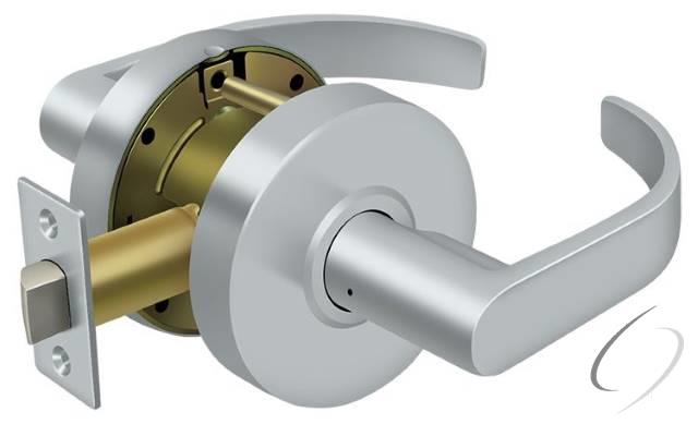 CL601EVC-26D Commercial Passage Standard Grade 2; Curved with Cylinder; Satin Chrome Finish