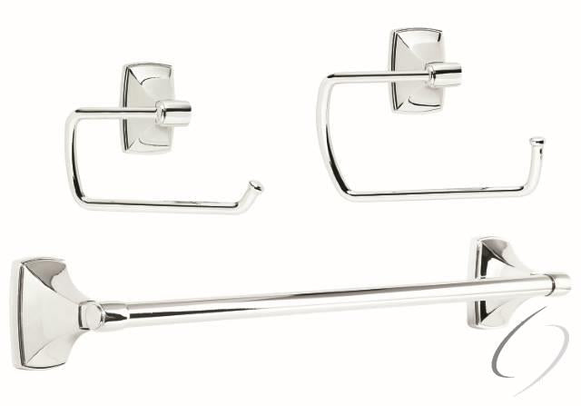 CLARENDON261 Bathroom Kit with BH2650026 Tissue Roll Holder BH2650126 Towel Ring BH2650326 Towel Bar