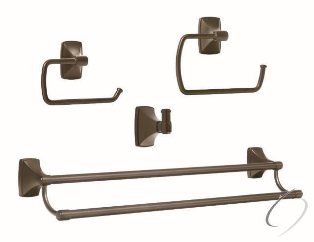 CLARENDONCBZ5 Bathroom Kit with BH26500CBZ Tissue Roll Holder BH26501CBZ Towel Ring BH26505CBZ Doubl